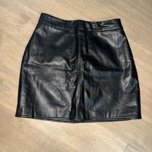 Buddy Love Leather Skirt